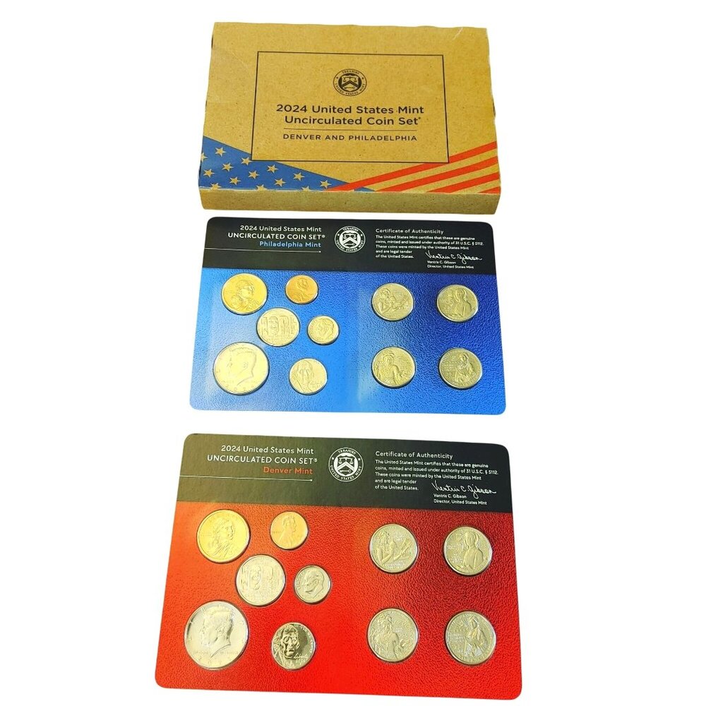 2024 Uncirculated 20 Coin Set 24RJ Philadelphia Denver OGP COA United State Mint